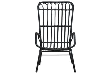 Havestol Polyrattan Sort - Sort - Havemøbler - Havestole - Spisebordsstole udendørs