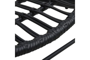 Havestol Polyrattan Sort - Sort - Havemøbler - Havestole - Spisebordsstole udendørs