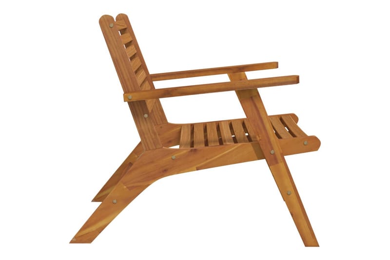 havestole 2 stk. massivt akacietræ - Brun - Spisebordsstole udendørs - Altanstole