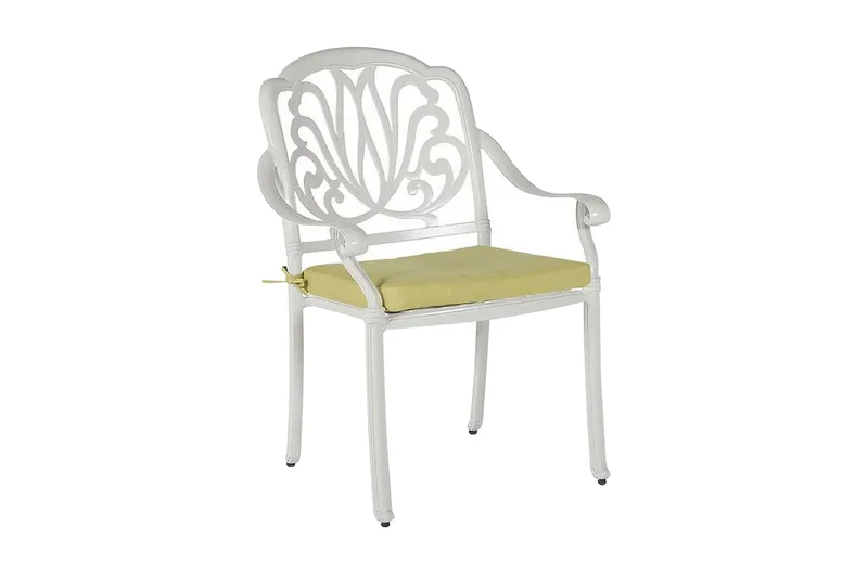 Havestole 4 stk Hvid ANCONA, Hvid