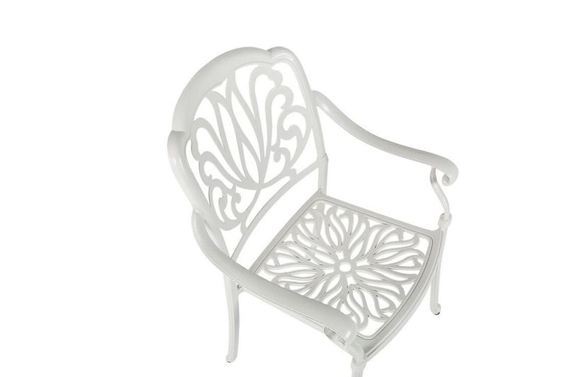 Havestole 4 stk Hvid ANCONA - Hvid - Havemøbler - Havestole - Spisebordsstole udendørs