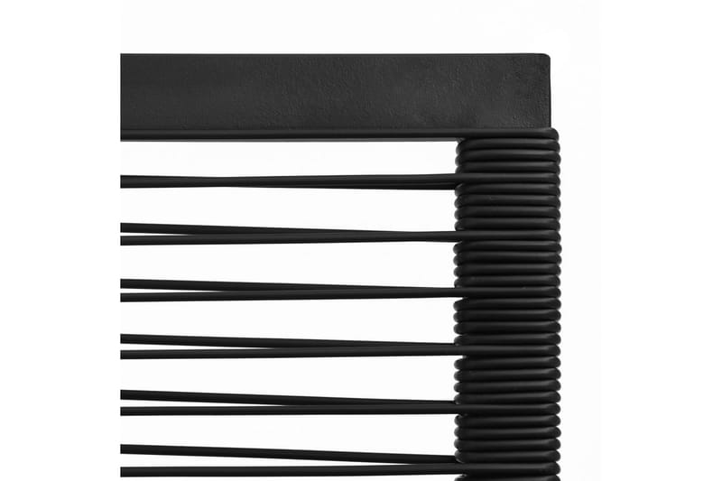 havestole 4 stk. rattan sort - Sort - Havemøbler - Havestole - Spisebordsstole udendørs