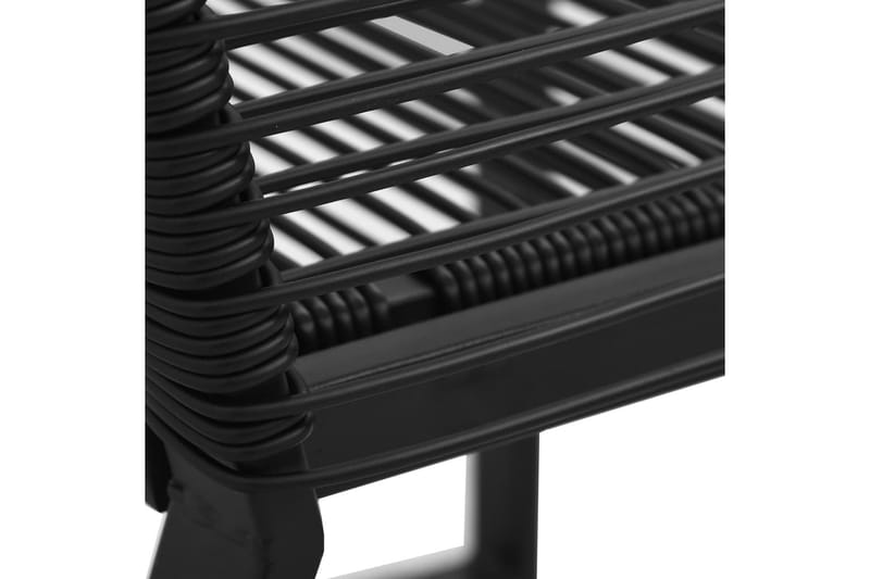 havestole 4 stk. rattan sort - Sort - Havemøbler - Havestole - Spisebordsstole udendørs