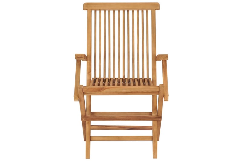 Havestole Med Gråbrune Hynder 4 Stk. massivt teaktræ - Gråbrun - Havemøbler - Havestole - Spisebordsstole udendørs