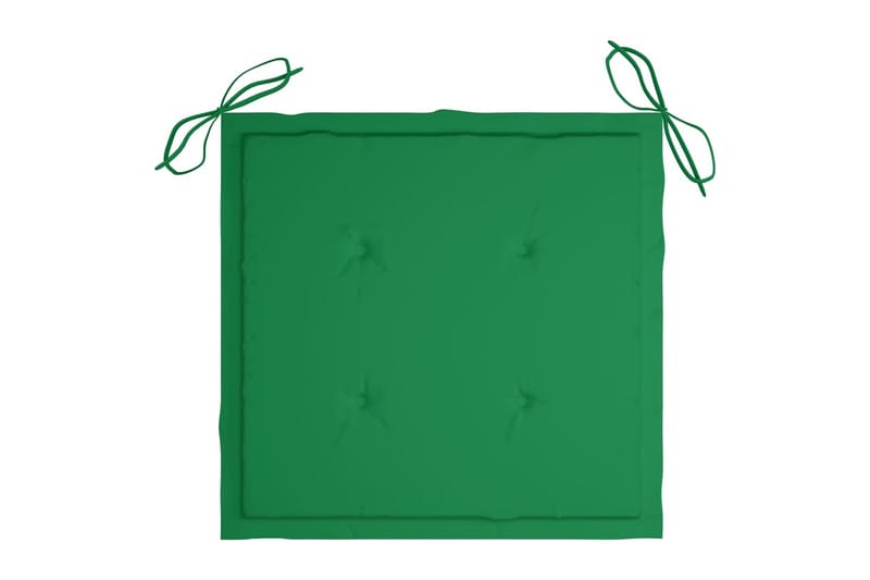 havestole med hynder 2 stk. massivt akacietræ - Brun - Havemøbler - Havestole - Spisebordsstole udendørs