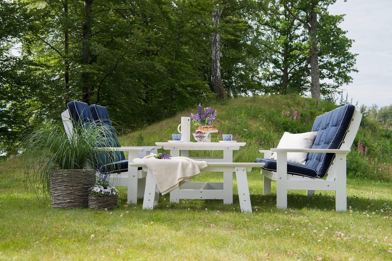 Herrgård Lænestol - Hvid - Havemøbler - Havestole - Spisebordsstole udendørs