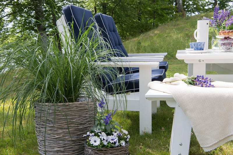 Herrgård Lænestol - Hvid - Spisebordsstole udendørs - Altanstole