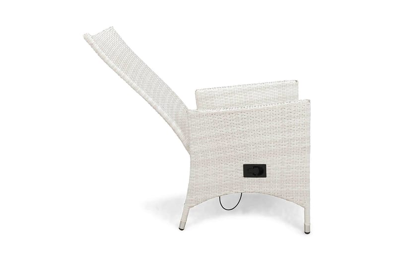 Jenny Lænestol Justerbar - Hvid - Altanstole - Spisebordsstole udendørs