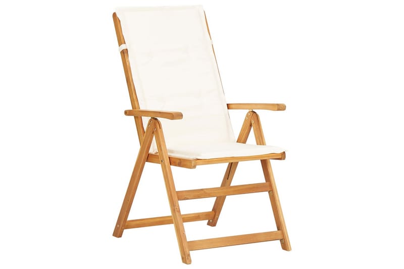 lænestole til haven 2 stk. massivt akacietræ brun - Brun - Spisebordsstole udendørs - Altanstole
