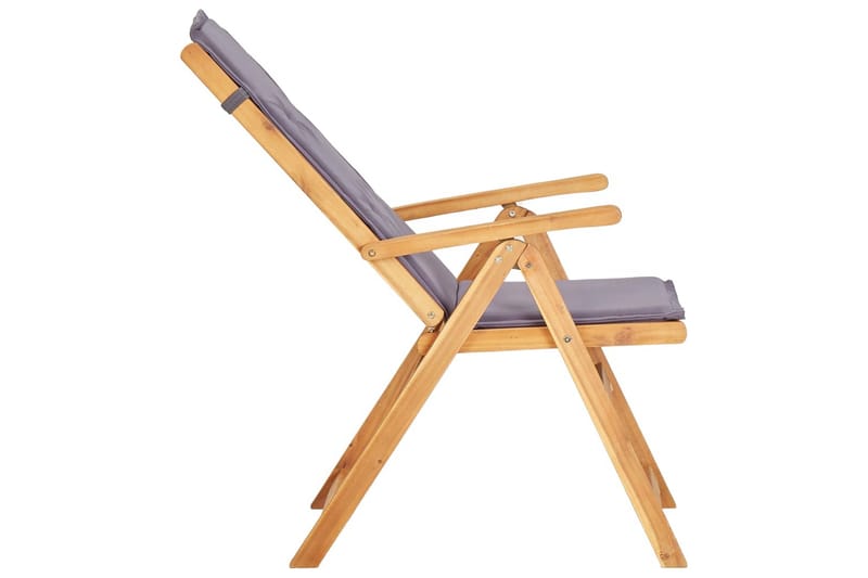 Lænestole Til Haven 2 Stk. Massivt Akacietræ Brun - Brun - Spisebordsstole udendørs - Altanstole