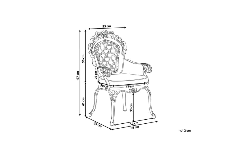 Lagunilla Havestol 2-pak - Brun - Havemøbler - Havestole - Spisebordsstole udendørs