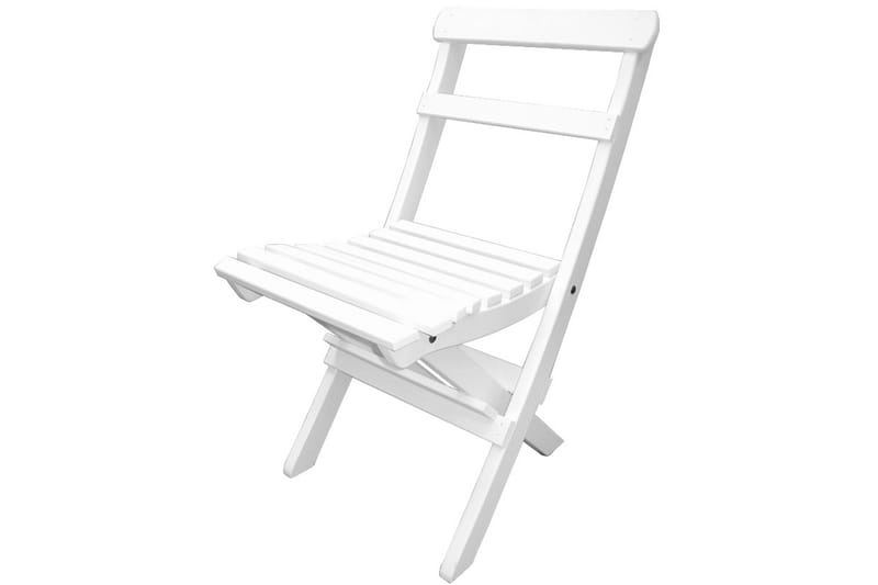 Larios Klapstol - Hvid - Spisebordsstole udendørs - Altanstole