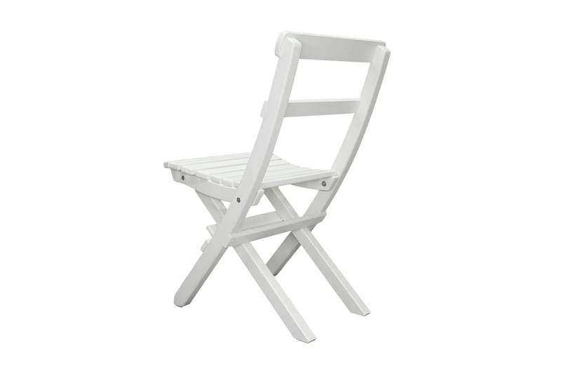 Larios Klapstol - Hvid - Spisebordsstole udendørs - Altanstole
