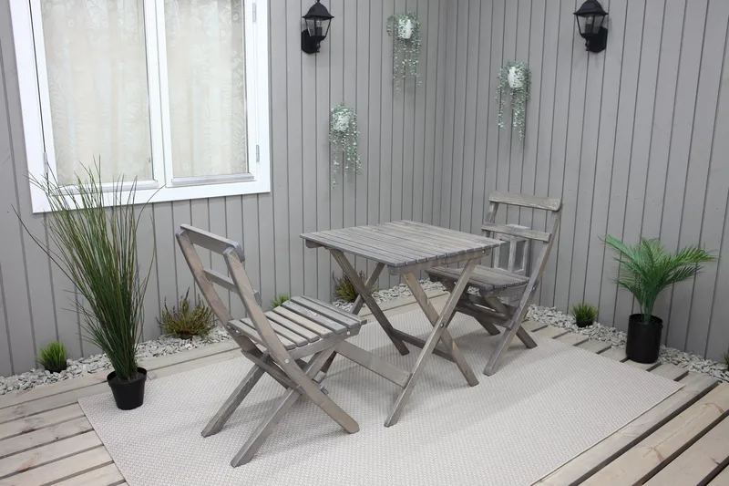 Larios Spisebordsstol - Grå - Havemøbler - Havestole - Spisebordsstole udendørs