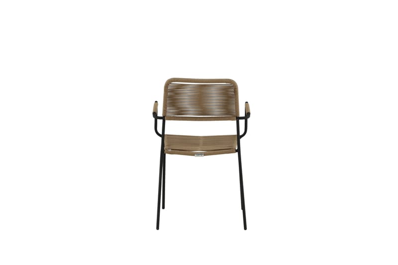 Lindos Armstol Brun/Sort - Venture Home - Spisebordsstole udendørs - Altanstole