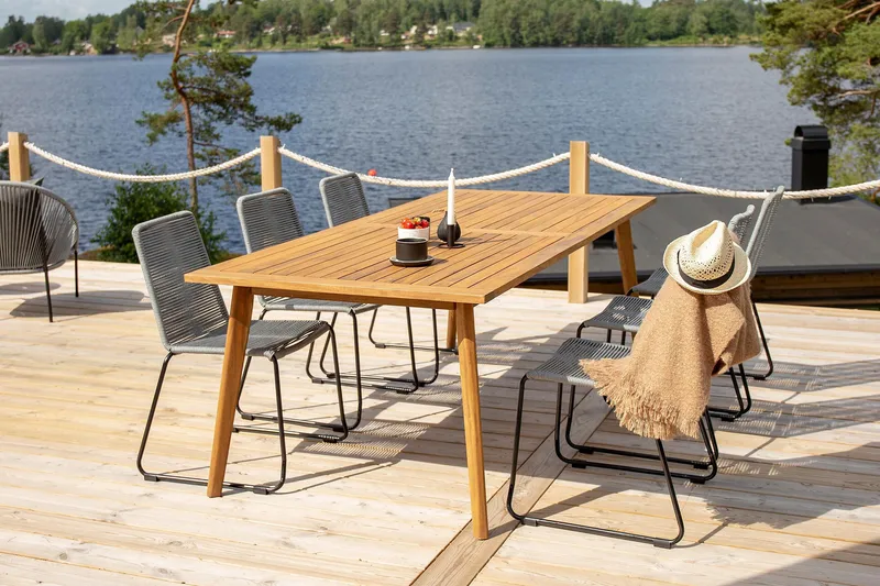 Lindos Spisebordsstol - Grå - Havemøbler - Havestole - Spisebordsstole udendørs