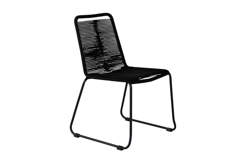Lindos Stabelstol Sort - Venture Home - Spisebordsstole udendørs - Altanstole
