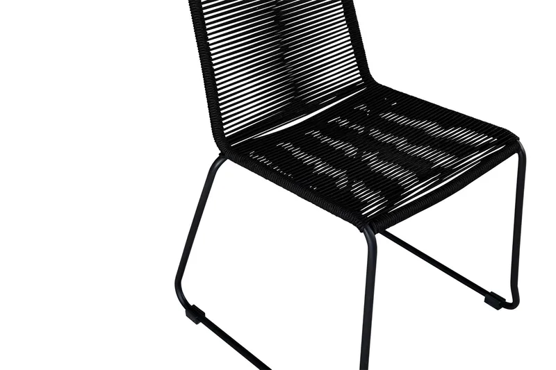 Lindos Stabelstol Sort - Venture Home - Havemøbler - Havestole - Spisebordsstole udendørs