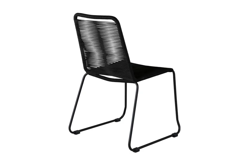 Lindos Stabelstol Sort - Venture Home - Havemøbler - Havestole - Spisebordsstole udendørs