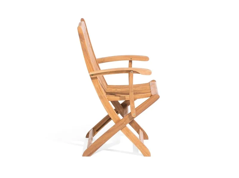 Maui Havestol 2 St - Træ / natur - Havemøbler - Havestole - Spisebordsstole udendørs