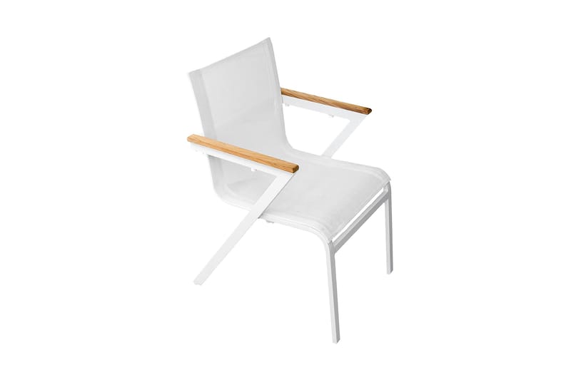 Mexico Armstol Stabelbar Hvid - Venture Home - Spisebordsstole udendørs - Altanstole