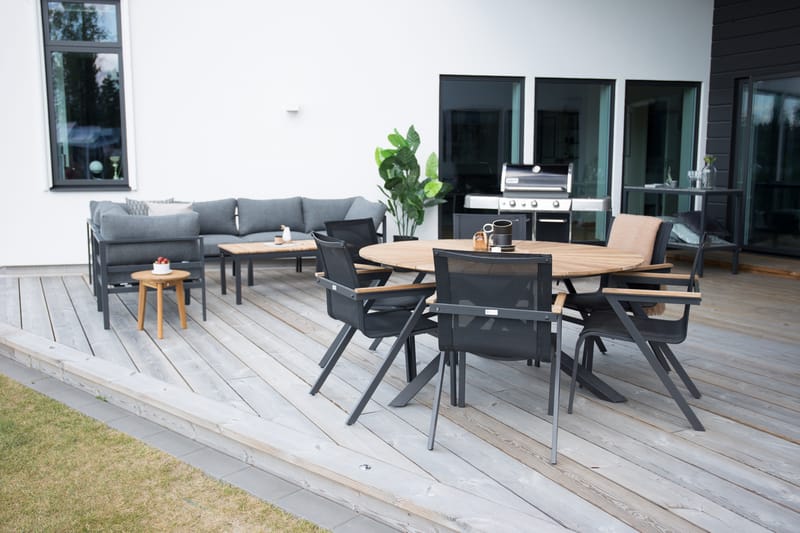 Mexico Armstol Stabelbar Sort - Venture Home - Havemøbler - Havestole - Spisebordsstole udendørs