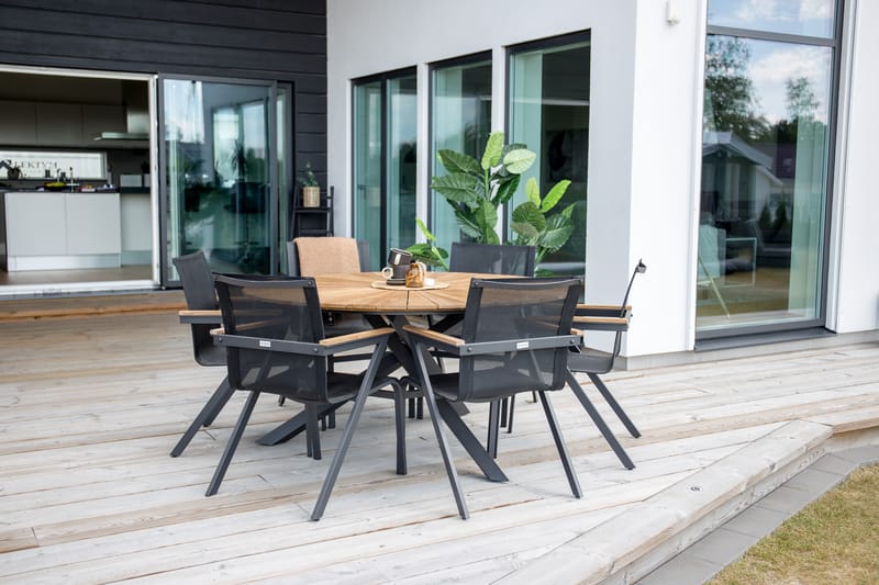 Mexico Armstol Stabelbar Sort - Venture Home - Spisebordsstole udendørs - Altanstole