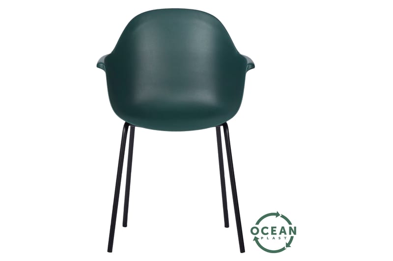 Myan Stol - Sort / Grøn - Spisebordsstole udendørs - Altanstole