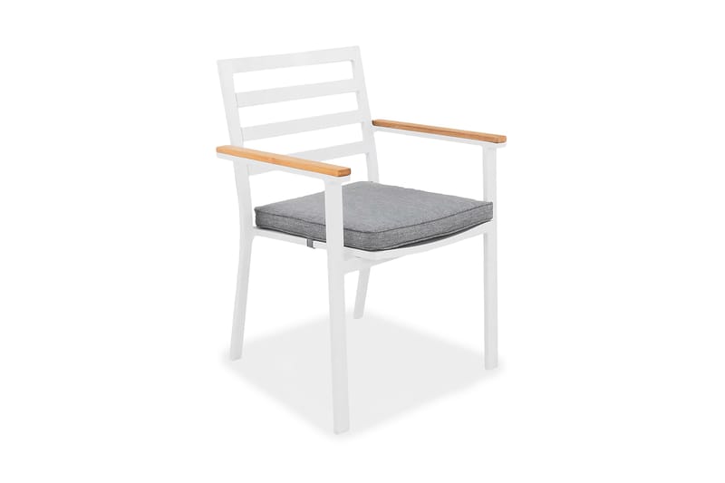 Olivener Stol Ink Hynde - Hvid/Teak - Spisebordsstole udendørs - Altanstole