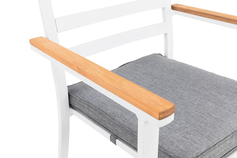 Olivener Stol Ink Hynde - Hvid/Teak - Havemøbler - Havestole - Spisebordsstole udendørs