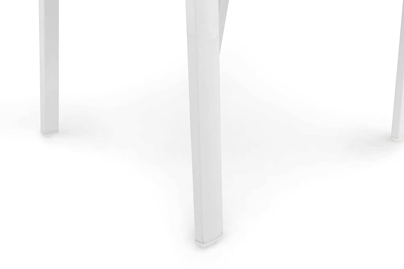 Oliver Lænestol Udendørs med Hynde - Hvid/Teak - Havemøbler - Havestole - Spisebordsstole udendørs