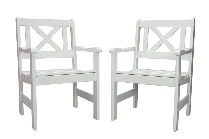 Olivo Armstol - Hvid - Havemøbler - Havestole - Spisebordsstole udendørs