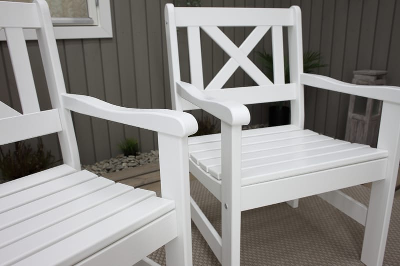 Olivo Armstol - Hvid - Spisebordsstole udendørs - Altanstole
