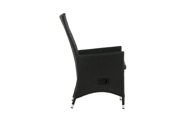 Padova Armstol Sort - Venture Home - Havemøbler - Havestole - Spisebordsstole udendørs