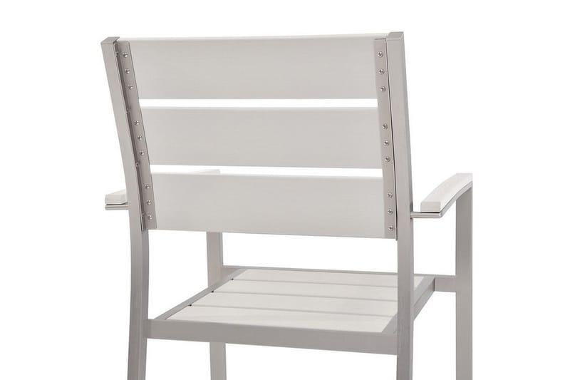 Purujosa Havestol 6-pak - Hvid - Spisebordsstole udendørs - Altanstole