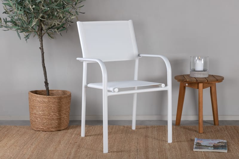 Santorini Armstol Sølv/Grå - Venture Home - Spisebordsstole udendørs - Altanstole