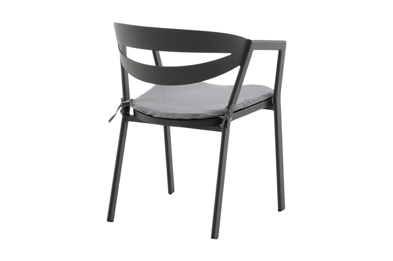 Slit Armstol Sort/Grå - Venture Home - Spisebordsstole udendørs - Altanstole