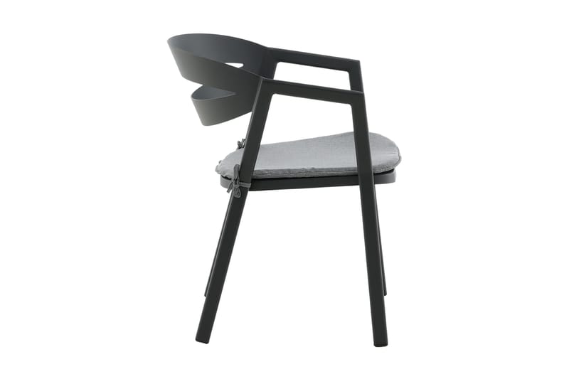 Slit Armstol Sort/Grå - Venture Home - Spisebordsstole udendørs - Altanstole