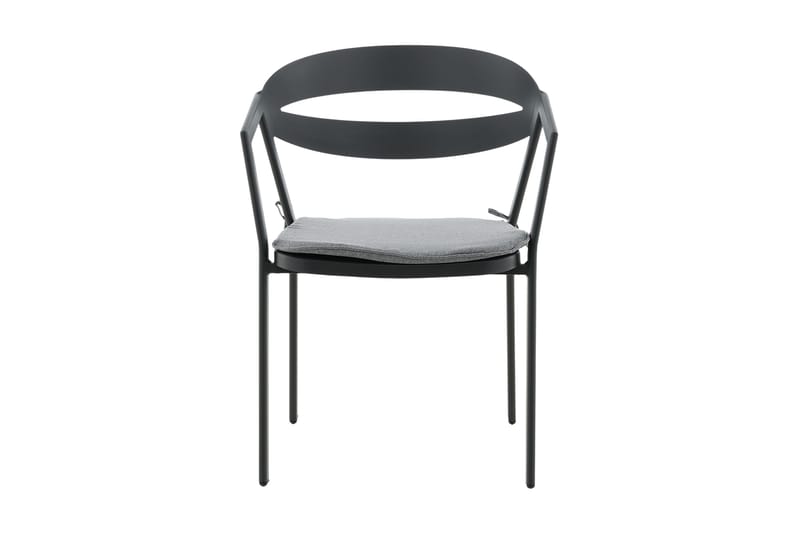 Slit Armstol - Sort/Grå - Havemøbler - Havestole - Spisebordsstole udend ørs