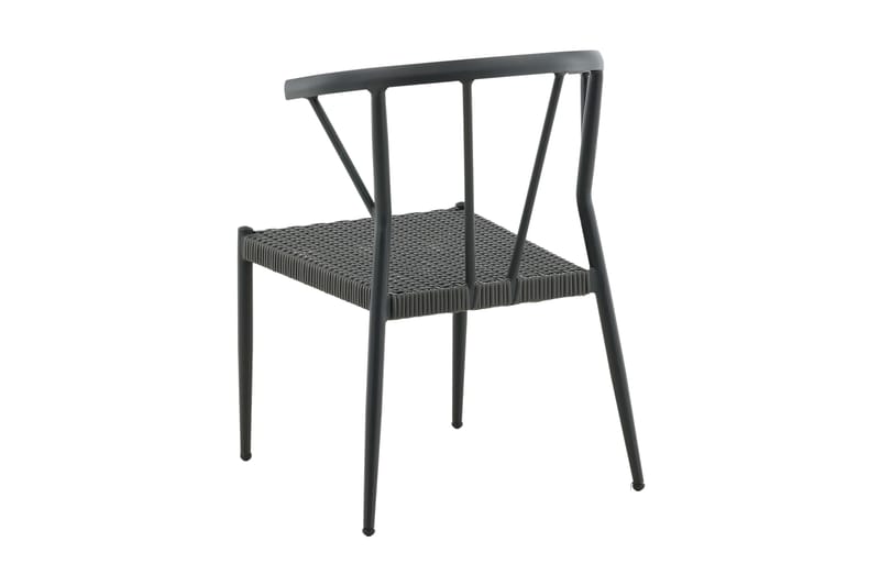 Stina Armstol Sort - Venture Home - Spisebordsstole udendørs - Altanstole