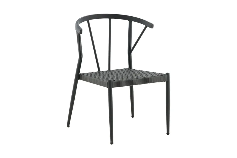 Stina Armstol - Sort - Havemøbler - Havestole - Spisebordsstole udendørs