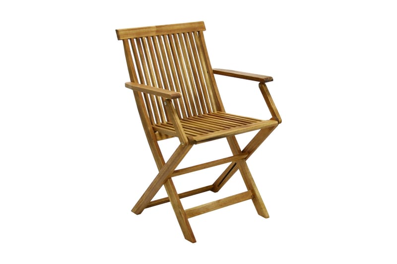Stol FINLAY med armlæn 54x57xH86cm sammenfoldelig - Spisebordsstole udendørs - Altanstole