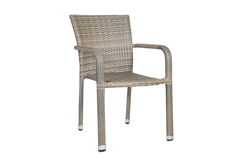 Stol LARACHE 57x61xH83 aluminiumsramme grå - Spisebordsstole udendørs - Altanstole