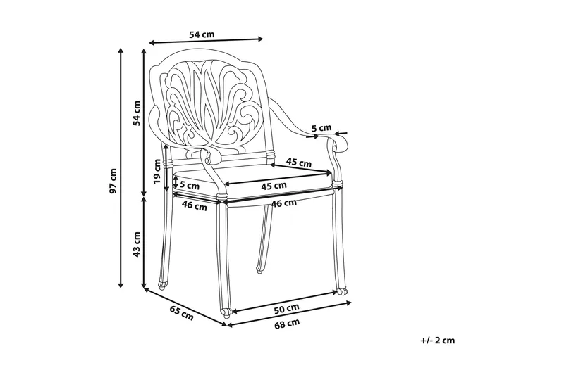 Suled Havestol 4-pak - Brun - Havemøbler - Havestole - Spisebordsstole udendørs