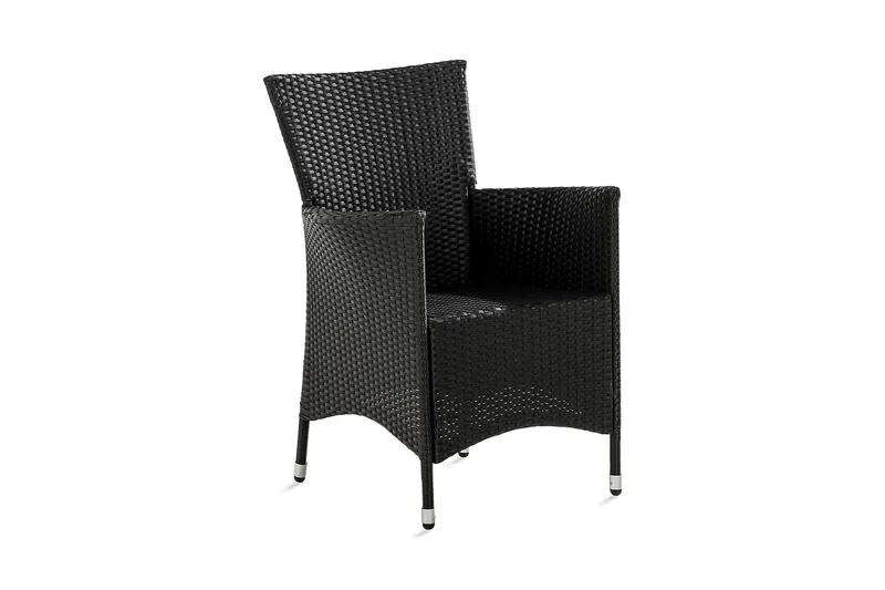 Thor Lænestol - Sort - Havemøbler - Havestole - Spisebordsstole udendørs