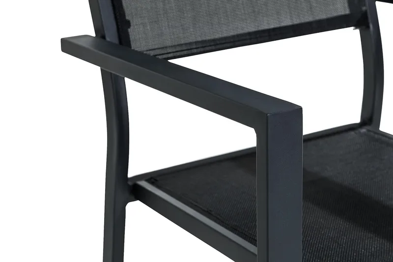 Tunis Stabelstol Udendørs - Sort - Havemøbler - Havestole - Spisebordsstole udendørs