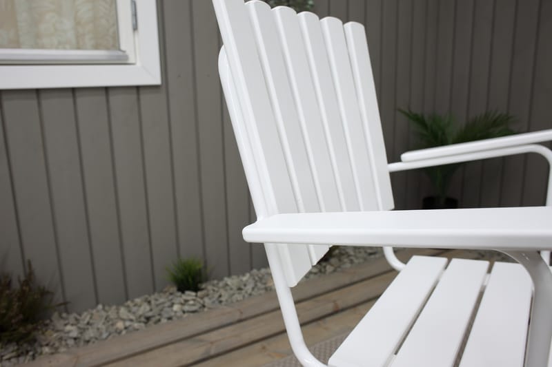 Vaxholm Armstol 4 stk Hvid - KWA - Spisebordsstole udendørs - Altanstole