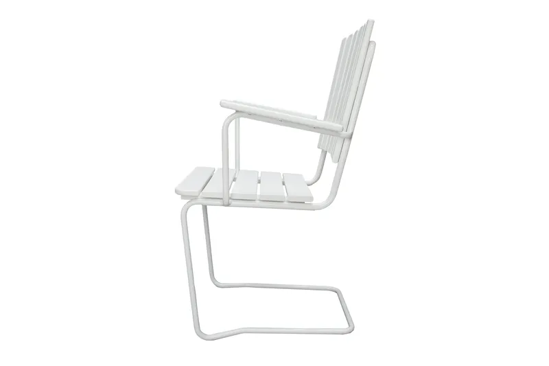 Vaxholm Armstol Hvid - KWA - Havemøbler - Havestole - Spisebordsstole udendørs
