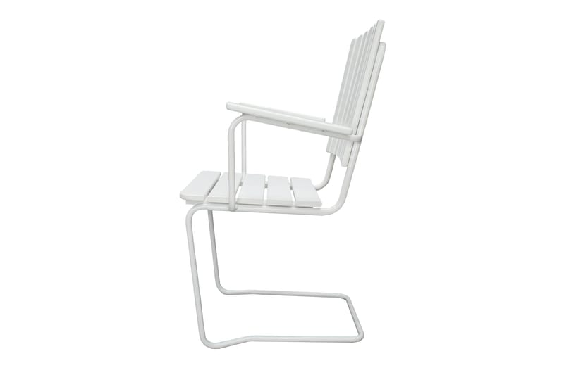 Vaxholm Armstol Hvid - KWA - Havemøbler - Havestole - Spisebordsstole udendørs