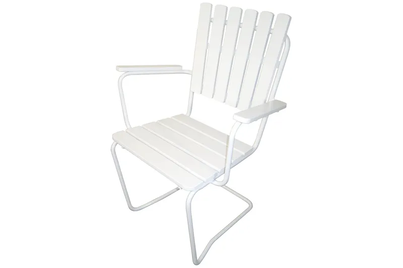 Vaxholm Armstol Hvid - KWA - Havemøbler - Havestole - Spisebordsstole udendørs